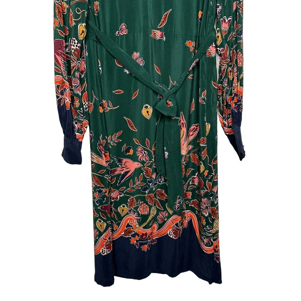 Boden Green Floral Midi Dress - Picture 12 of 15